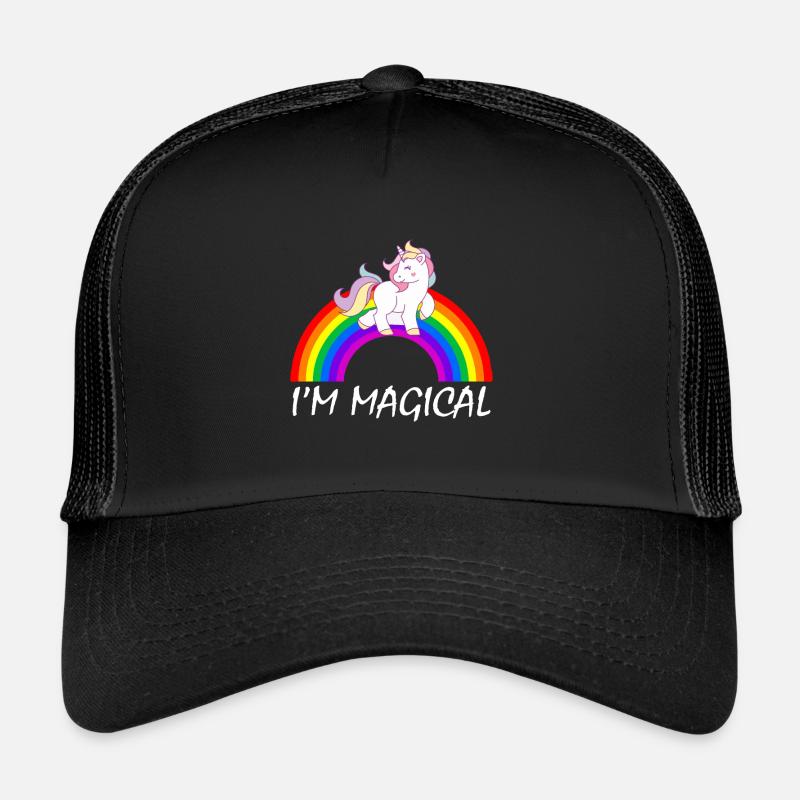 Gay Pride Geschenk - Trucker Cap - Schwarz/Schwarz
