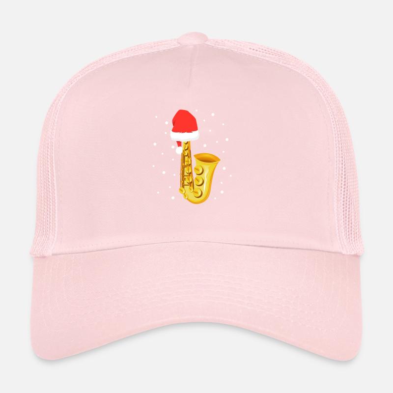 Saxophone de Noël Casquette trucker 