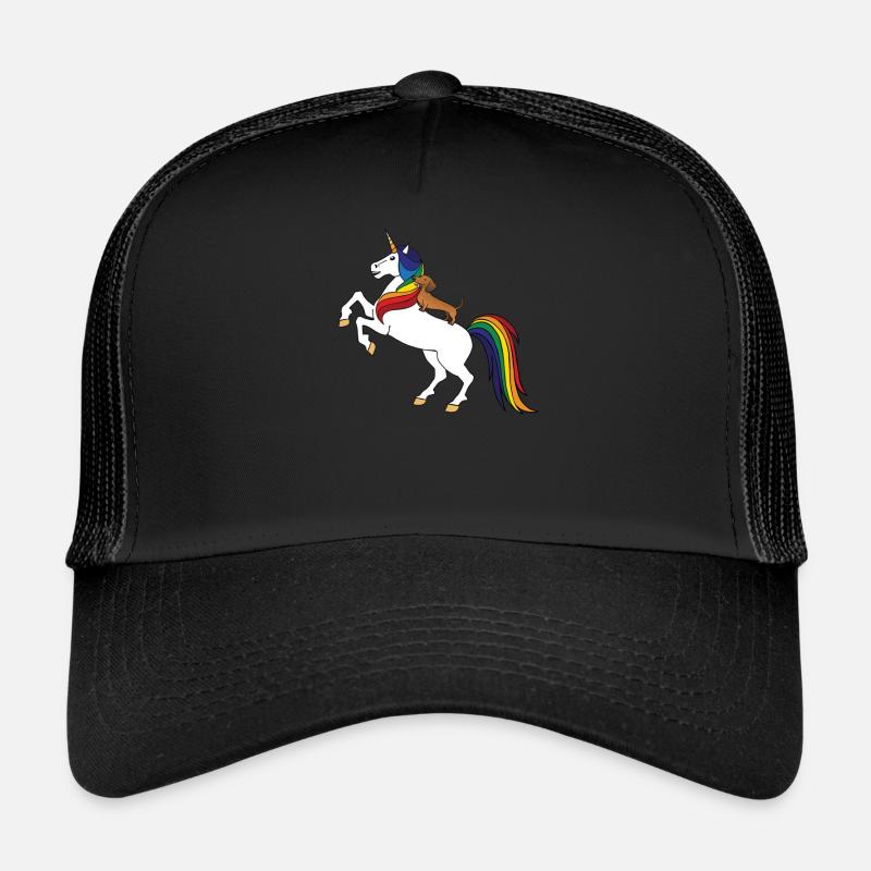 Dackel - Trucker Cap - Schwarz/Schwarz