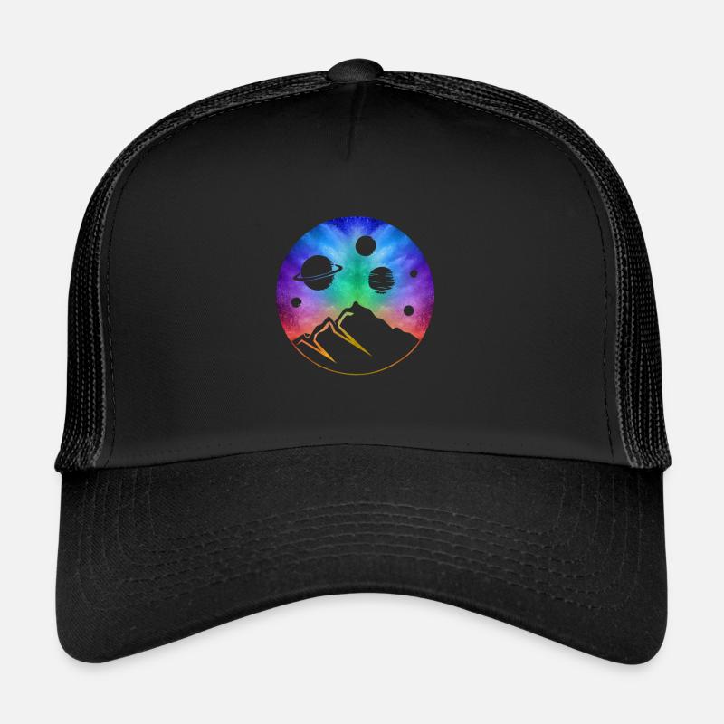Planet colorful outer space Milky Way Trucker Cap
