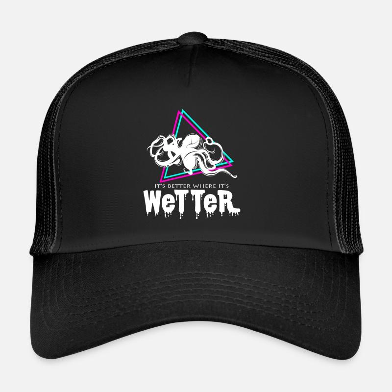 Kraken - Trucker Cap - Schwarz/Schwarz