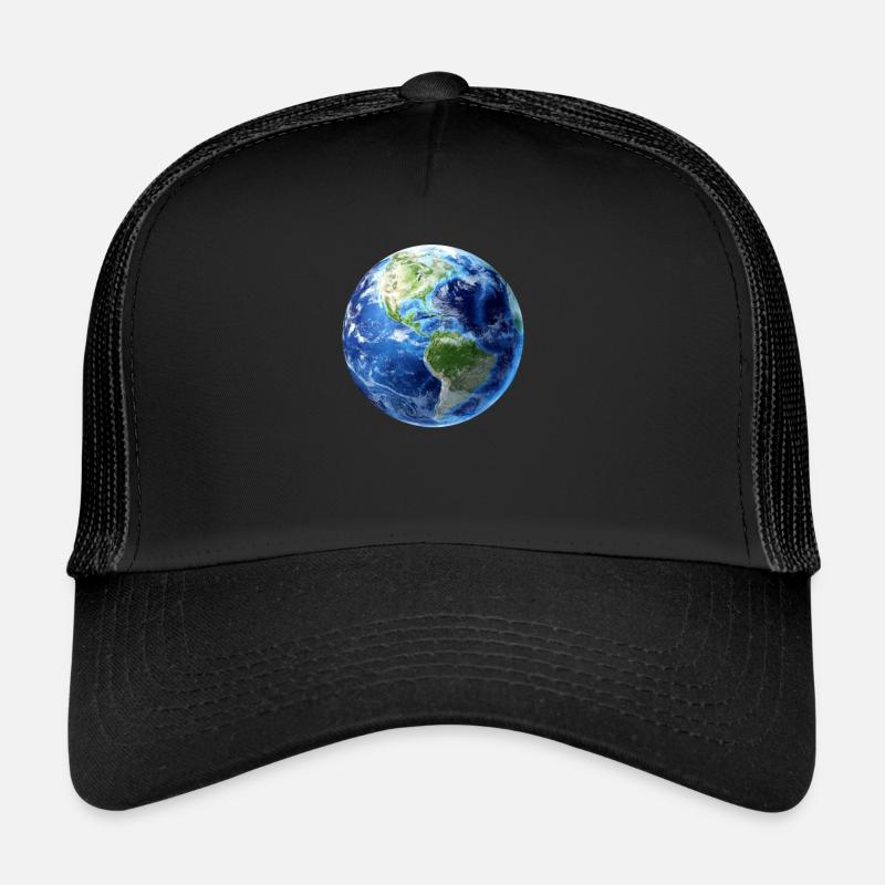 Planète terre - Casquette trucker  - noir/noir