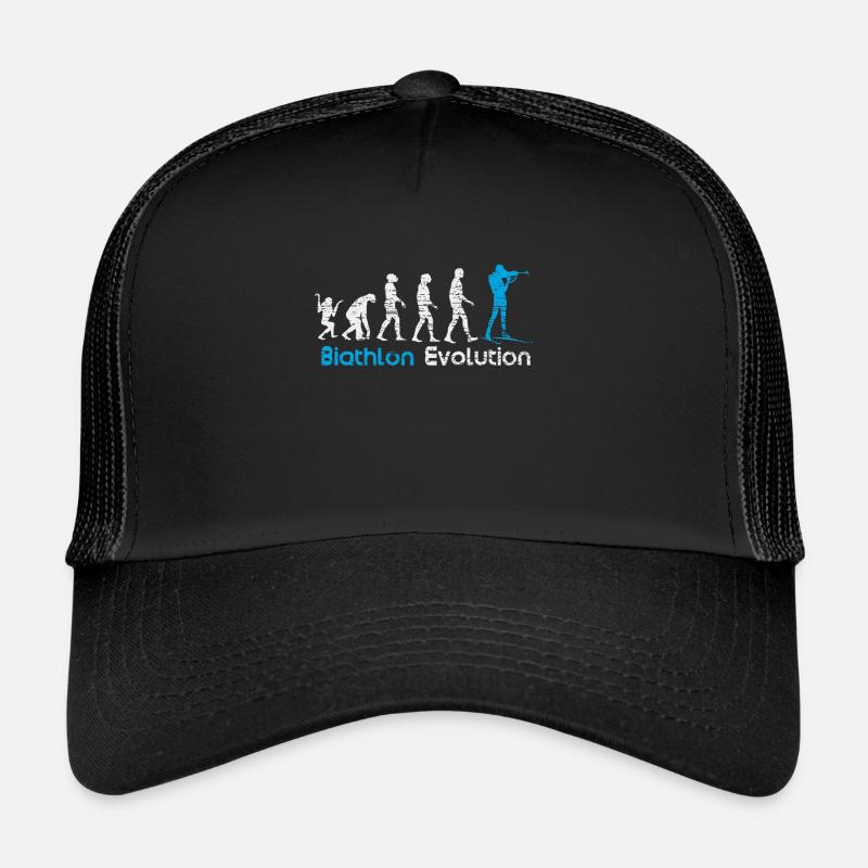 Biathlon Evolution Wintersport Geschenk Trucker Cap