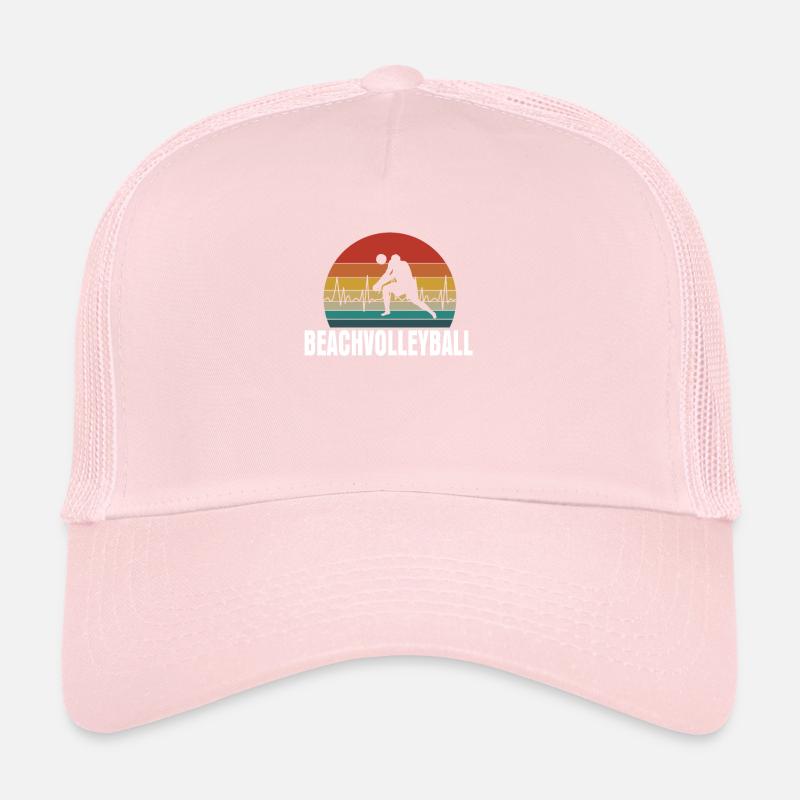 Battement de coeur de beach volley Casquette trucker 