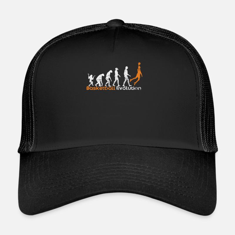Basketball Evolution Sport Gift - Casquette trucker  - noir/noir