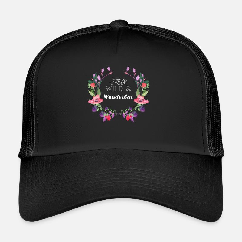 Frech und Wild und Wunderbar - Trucker Cap - Schwarz/Schwarz