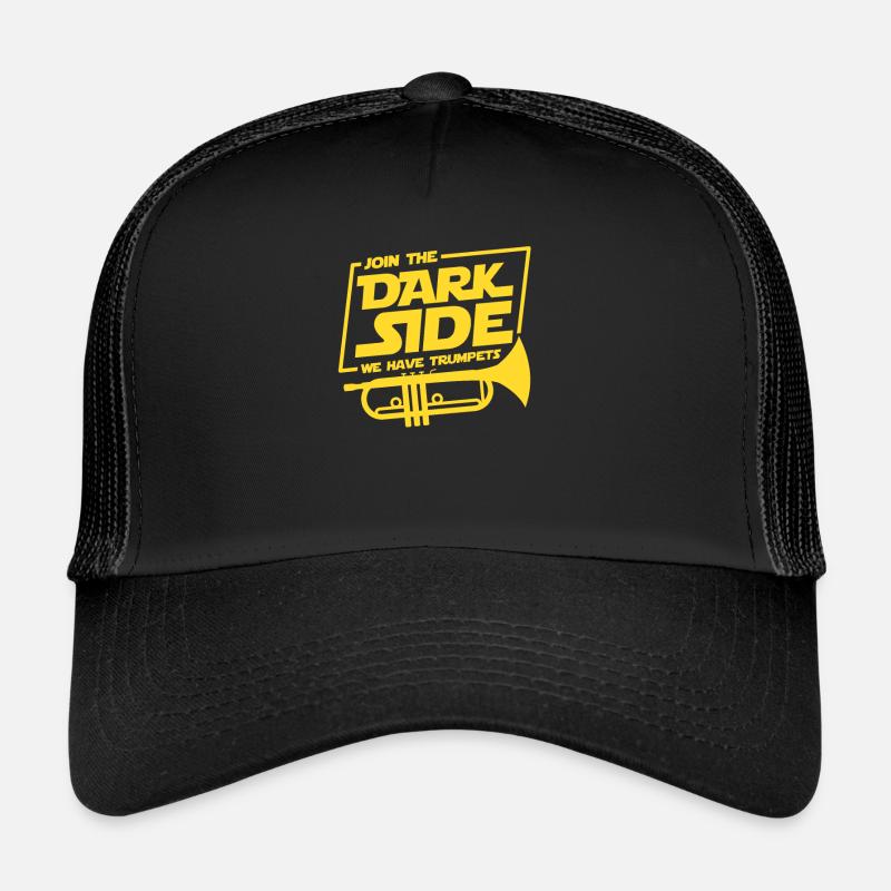 Trompete - Trucker Cap - Schwarz/Schwarz