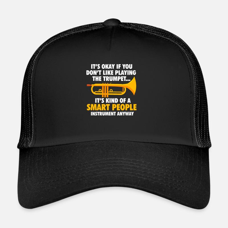 Trompette - Casquette trucker  - noir/noir