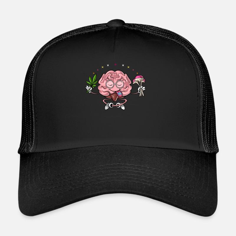 Brain Psychedelic Trip Trucker Cap