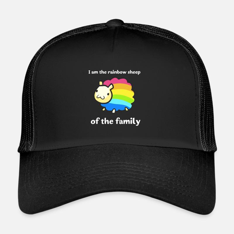 Gay Pride Geschenk - Trucker Cap - Schwarz/Schwarz