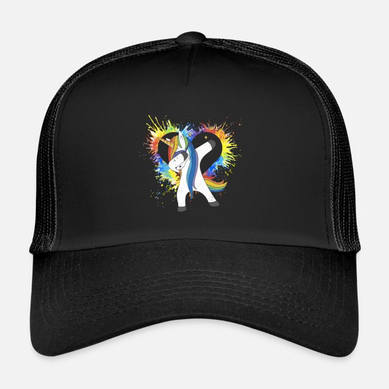 Gay Pride Geschenk - Trucker Cap - Schwarz/Schwarz