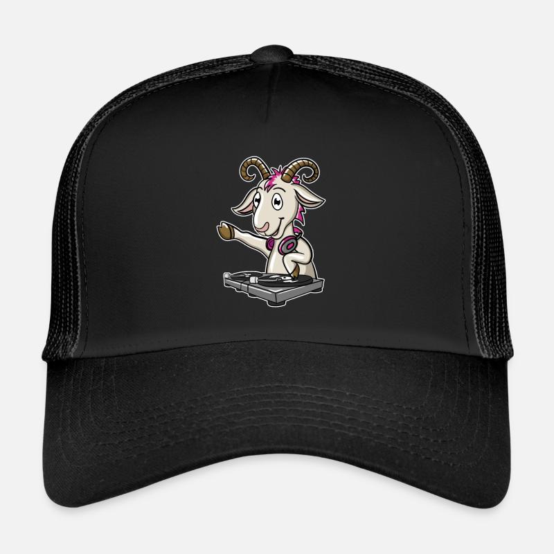 DJ Ziege - Trucker Cap - Schwarz/Schwarz