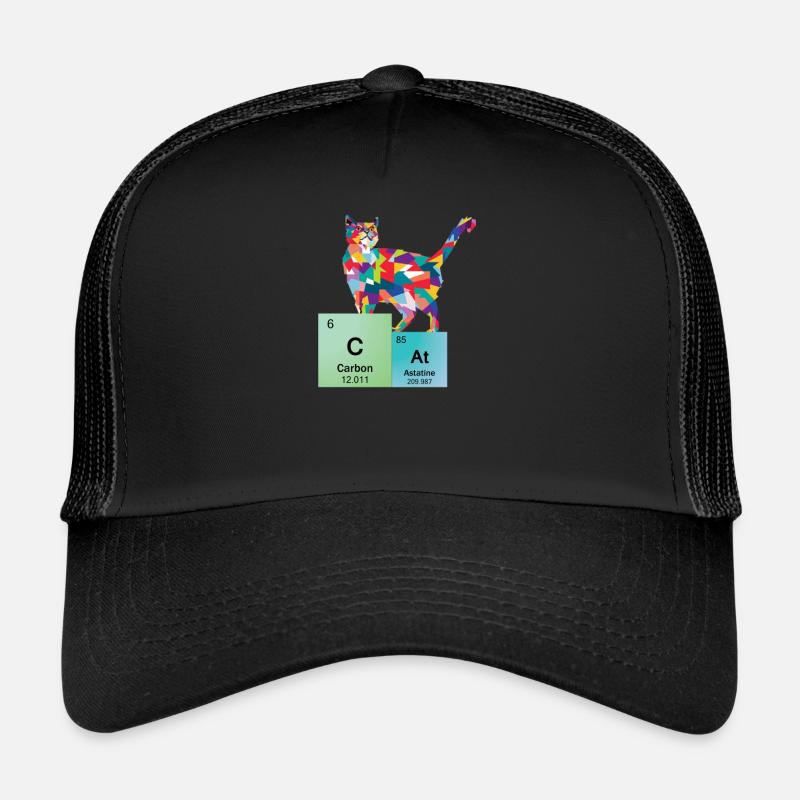 Katze Kätzchen Periodensystem der Elemente Nerd Trucker Cap
