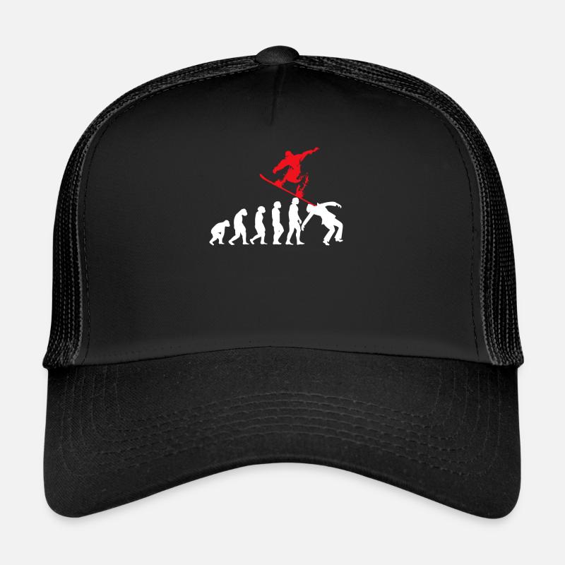 Evolution SNOWBOARDER SNOWBOARDING SNOWBOARD Shirt Casquette trucker 
