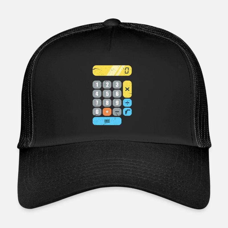 Mathe Taschenrechner Mathematik Mathematiker - Trucker Cap - Schwarz/Schwarz