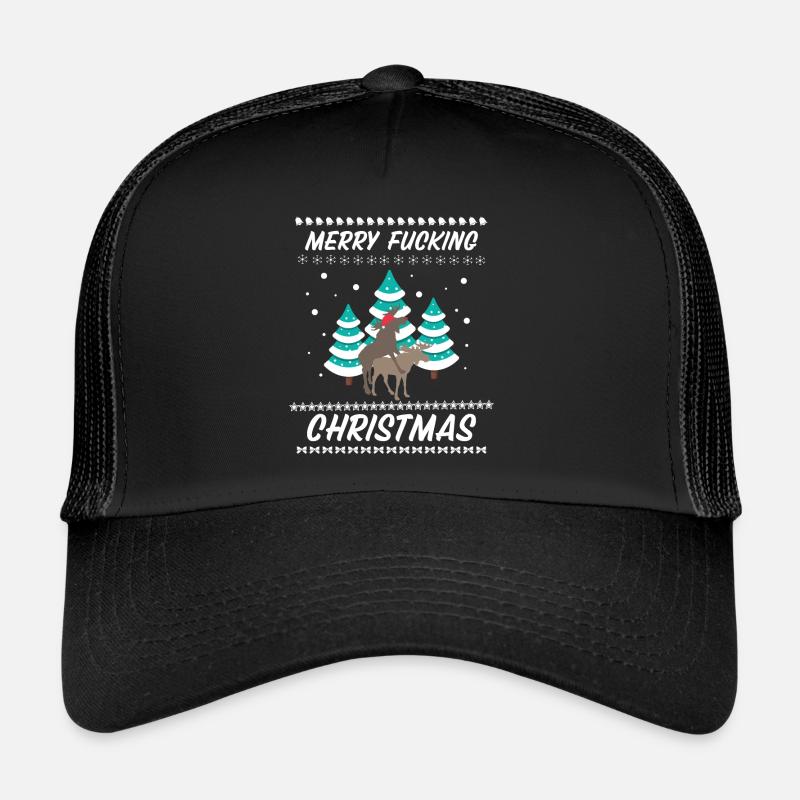 Joyeux Noël baise Noël Noël Casquette trucker 