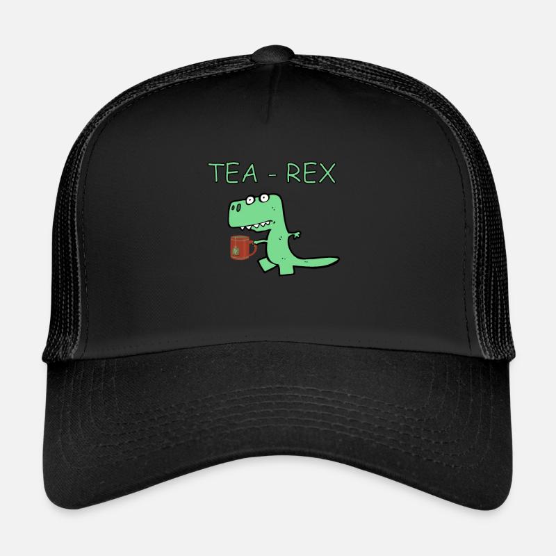 TEA REX - Trucker Cap - Schwarz/Schwarz