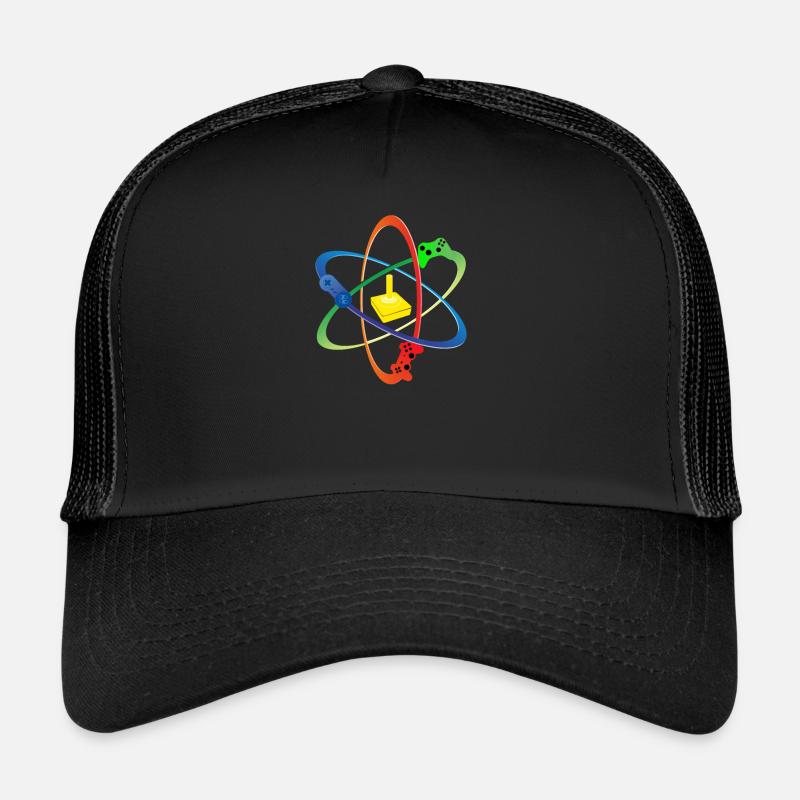 Gamer Atom Consoles Player Gaming Computer Shirt Casquette trucker 