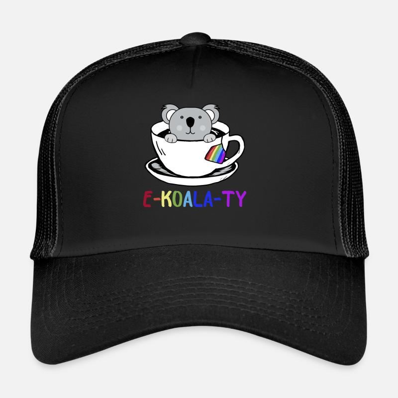 Drapeau arc-en-ciel Gay Pride Koala Idée de cadeau Casquette trucker 