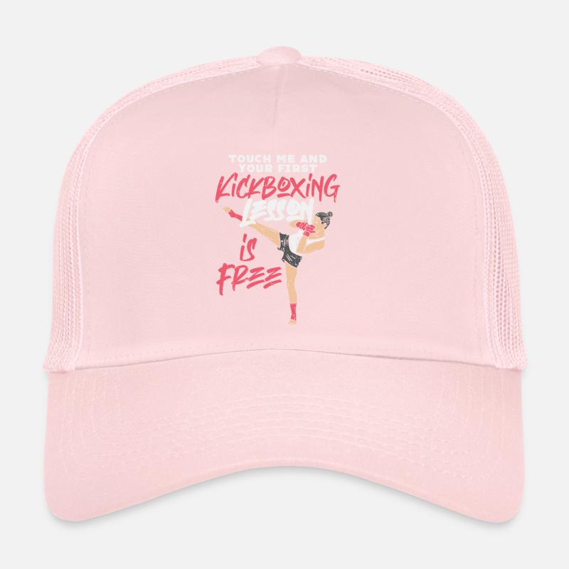 Funny kickboxing kickboxer boxing gift Trucker Cap
