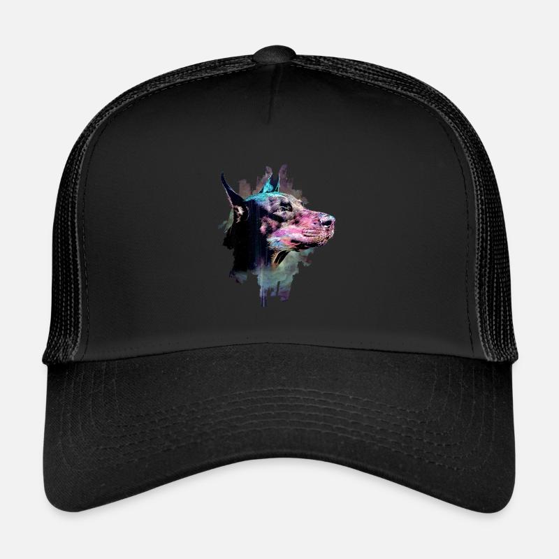 Doberman - Casquette trucker  - noir/noir