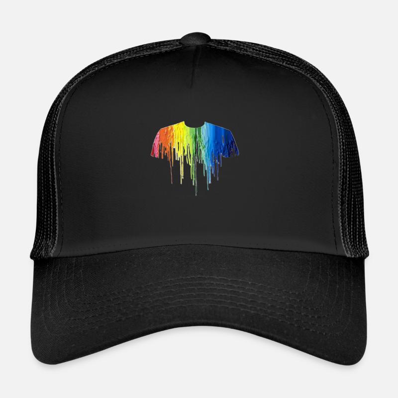Gay Pride Geschenk - Trucker Cap - Schwarz/Schwarz
