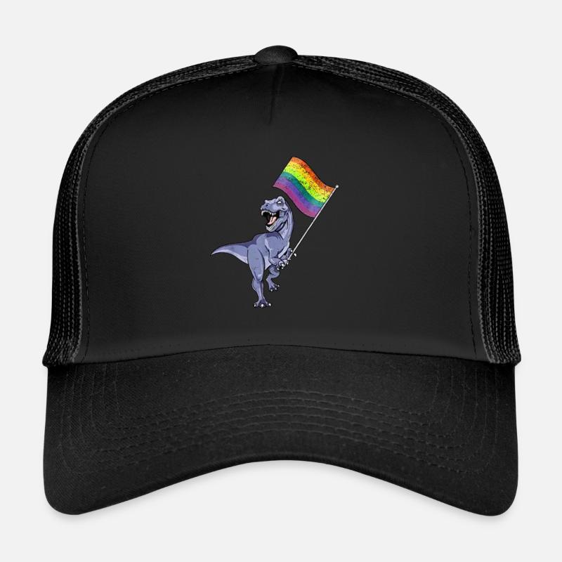 Gay Pride Geschenk - Trucker Cap - Schwarz/Schwarz