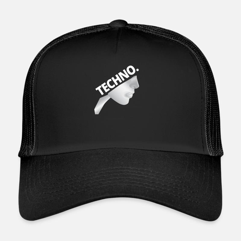 Techno Nonne - Dark Techno, Dark Minimal Techno, H Casquette trucker 