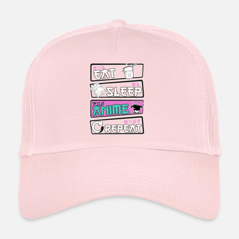 Eat Sleep Anime Repeat Casquette trucker 