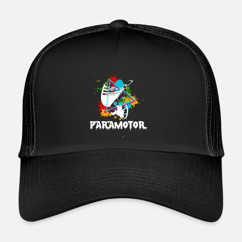 paramoteur - Casquette trucker  - noir/noir
