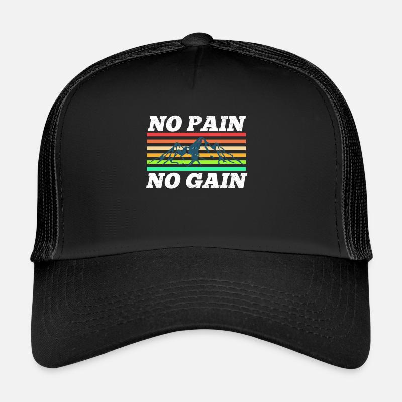 pas de douleur, pas de gain Casquette trucker 