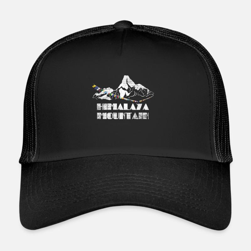 Himalaya Geschenk - Trucker Cap - Schwarz/Schwarz