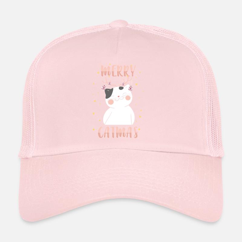 Noël chat chat veille de Noël Casquette trucker 