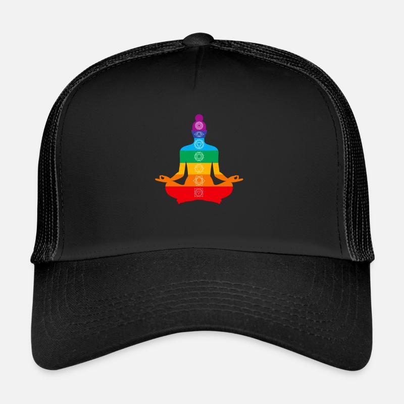 chakra - Casquette trucker - noir/noir