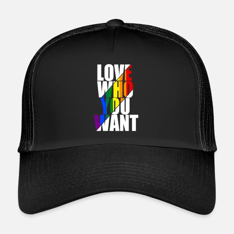 Gay Pride Gift - Trucker Cap - black/black