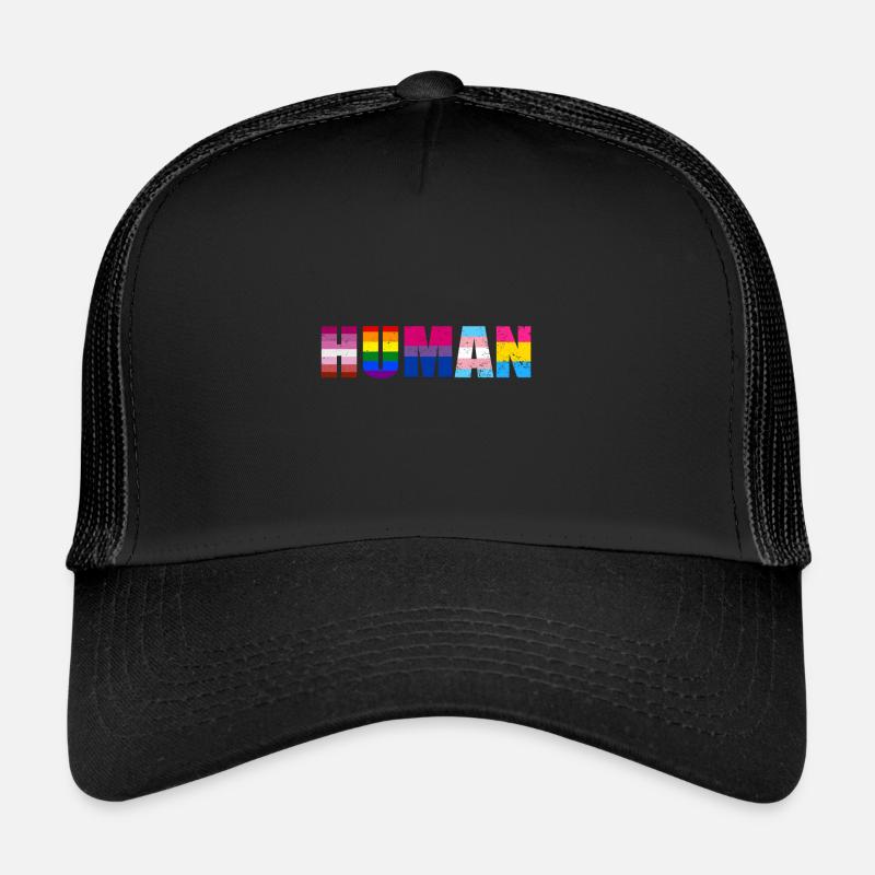 Gay Pride Geschenk - Trucker Cap - Schwarz/Schwarz