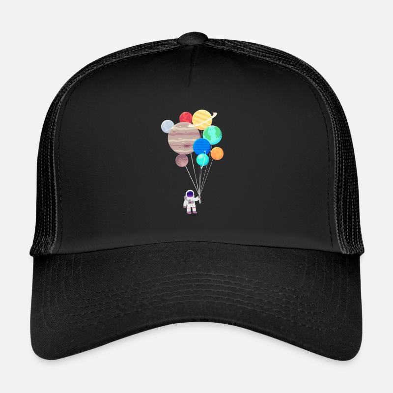 Astronaut planet - Trucker Cap - black/black