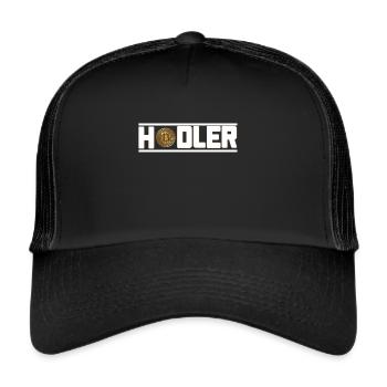 Bitcoin Hodler - Casquette trucker  - noir/noir - Devant