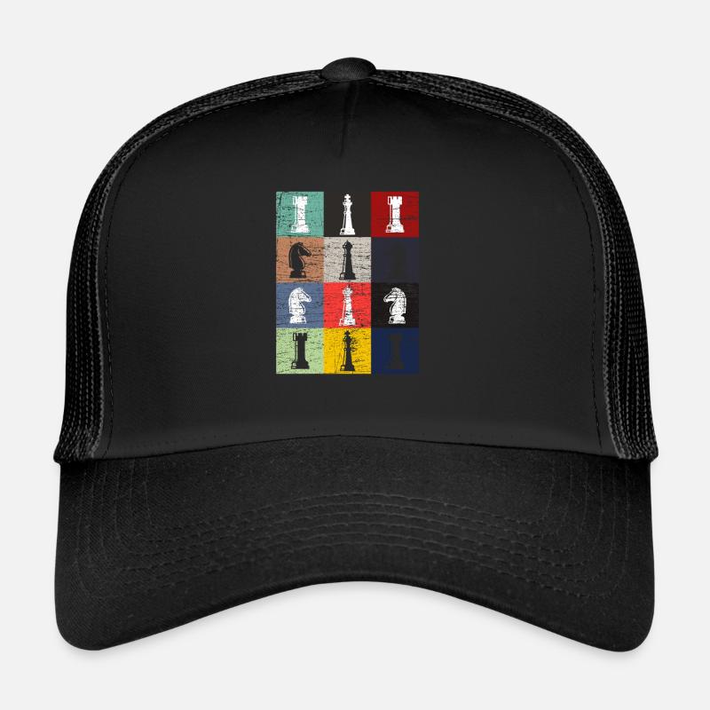 Pièces d'échecs Casquette trucker 