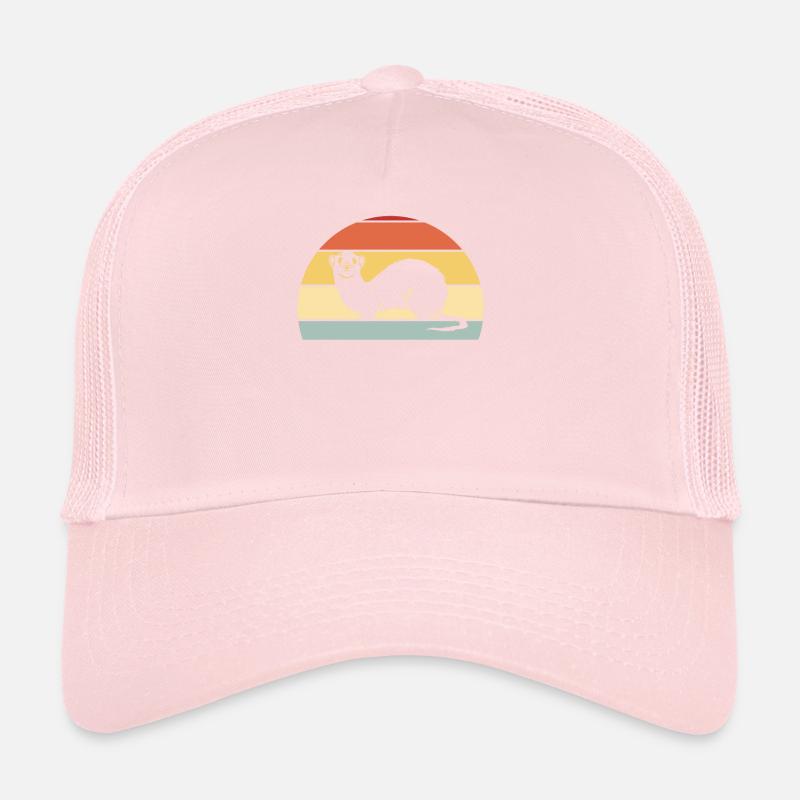 Frettchen Lustiges Wiesel Vintage Retro Trucker Cap