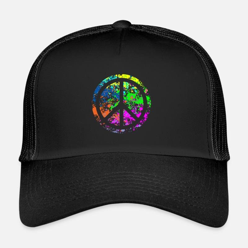 Paix - couleurs Casquette trucker 