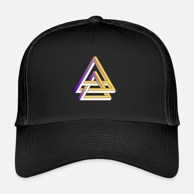 Geometry Triangles Geometrical Illusion Gift Trucker Cap