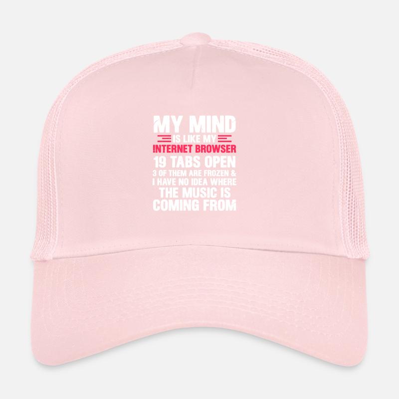 Internet thought programmer nerd gift Trucker Cap