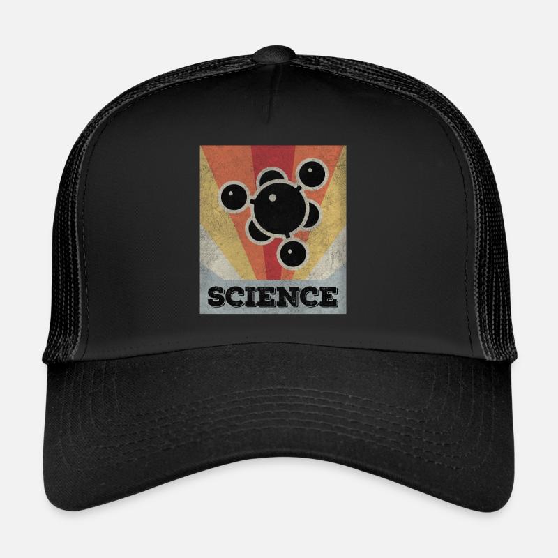 Science - Atom - Trucker Cap - Schwarz/Schwarz