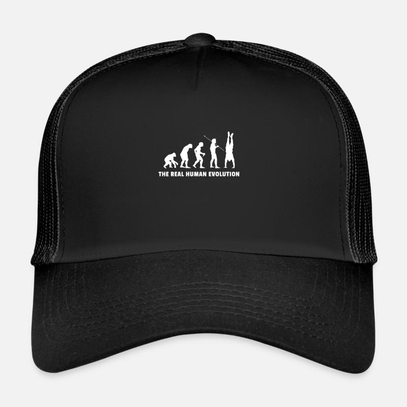 Human Evolution Handstand Acrobatics Casquette trucker 