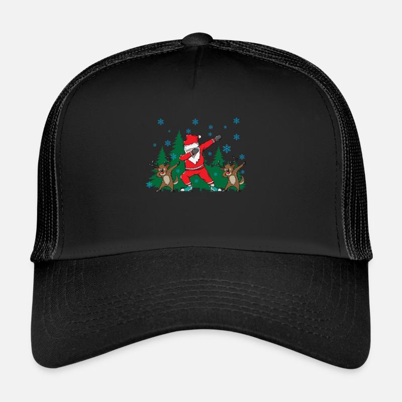 Idée de cadeau drôle de père noël Dab Reindeer Casquette trucker 