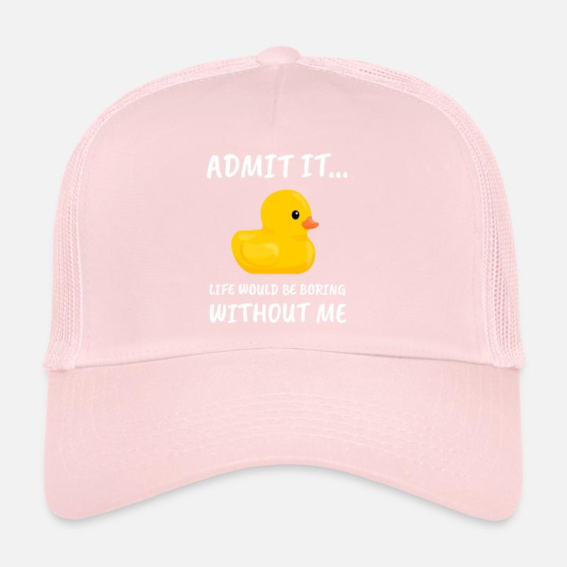 Duck Squeaky duckling Funny gift Trucker Cap