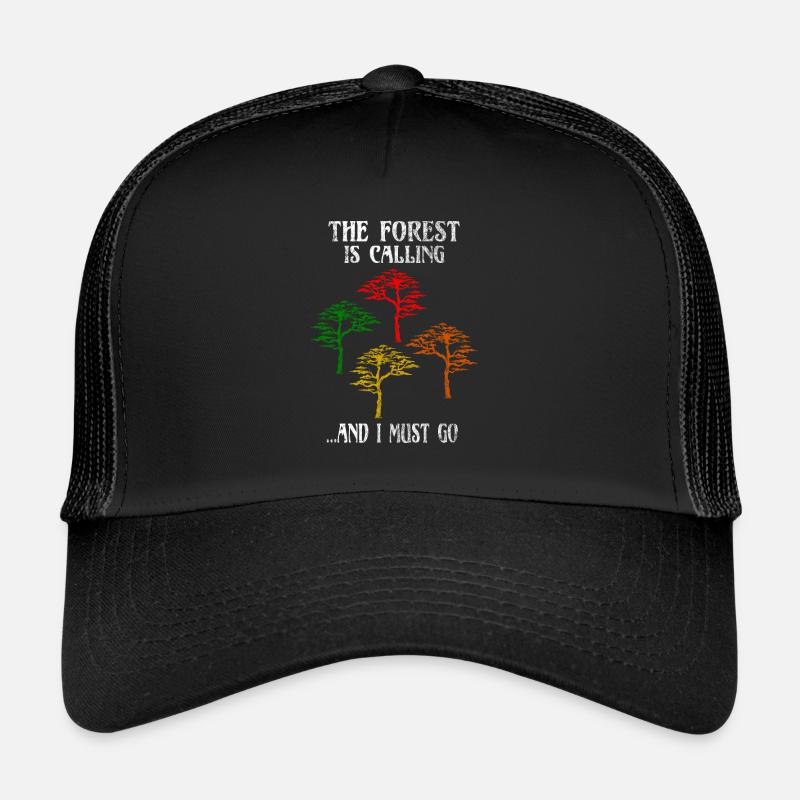 Wald - Trucker Cap - Schwarz/Schwarz