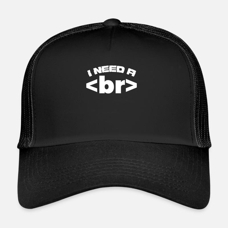 Programmierer Computer Code Informatik Geschenk - Trucker Cap - Schwarz/Schwarz