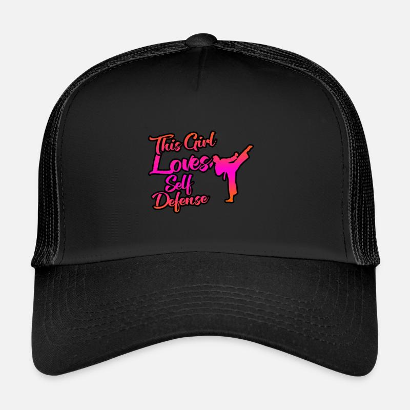 Dieses Mädchen Liebt Selbstverteidigung Trucker Cap